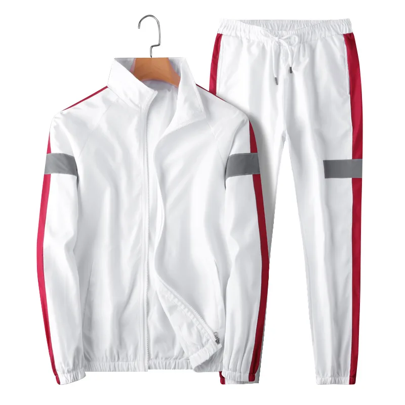 

Men's Tracksuit Fashion Stand Collar Sports Men Sets Casual Suit Men's Trendy Clothes Pants Two-piece Sets Asian Size