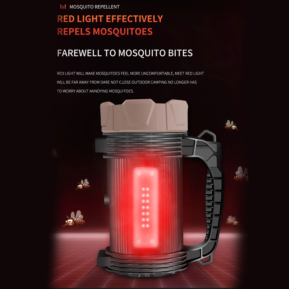 

XHP90 LED Torch LED lamp beads Led flashlight camping Stylish 6 modes waterproof Built-in battery USB Rechargable