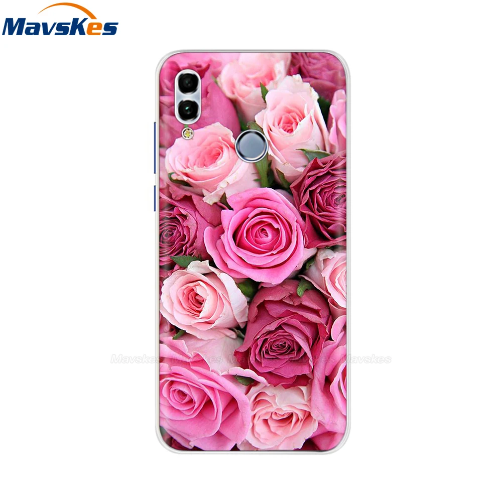 1 Huawei Honor 10 Lite чехол мягкий силиконовый милый ТПУ задняя крышка для Fundas huawei P Smart /Honor 10 удобный телефонный футляр сумки - Цвет: 1