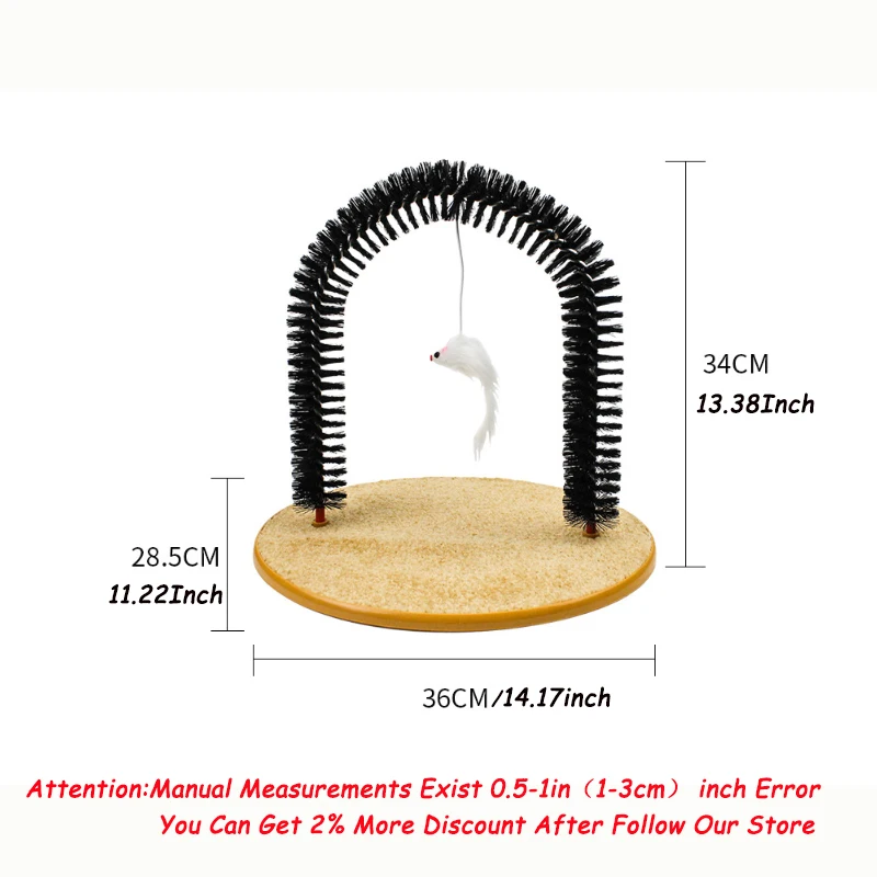 

Comfortable Arch Cats Massager Pet Cat Cat Scratcher Mat Pet Grooming Supplies Cat Cat Toys Brush Comb Pet Tools Antipruritic
