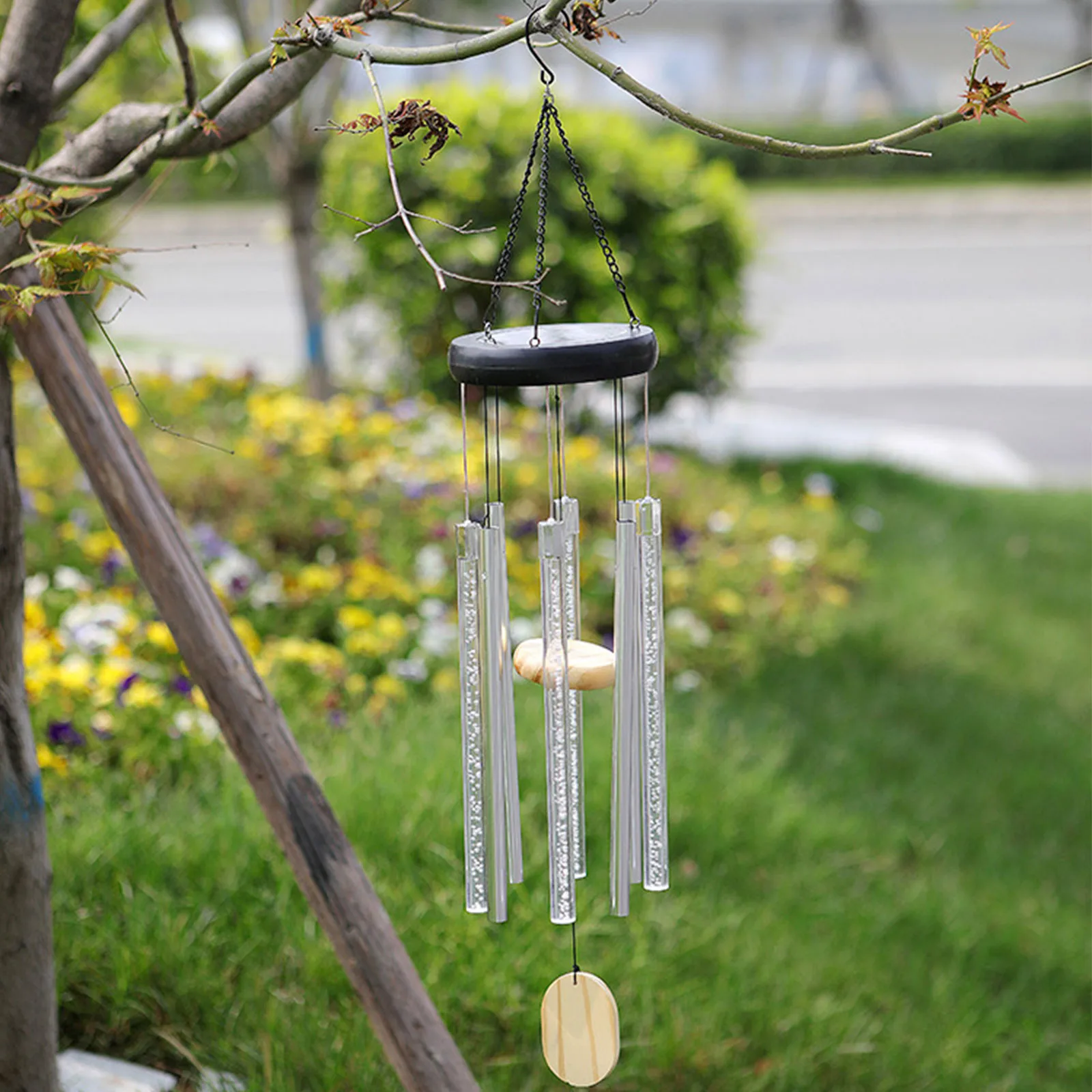 

Solar Bubble Column Wind Chime Lamp Acrylic Decoration Garden Decoration Lamp