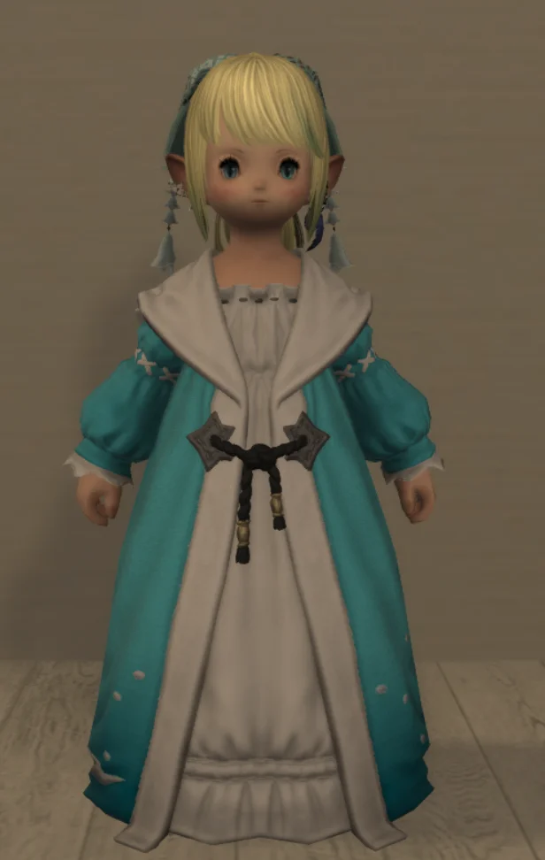 

Final Fantasy XIV FF14 Crescent Moon Nightgown Cosplay Costume Customized Mondsichel-Nachttalar night dress wear