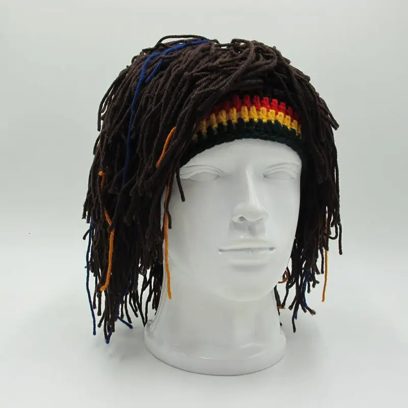 Шапка Rasta парик шапка мужская ручной работы женская вязаная крючком зимняя