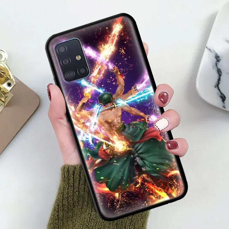 One Piece Anime Luffy Case for Samsung Galaxy A71 A51 5G A21s M31 M30s A91 A41 A31 A21 A11 M51 M21 Funda Capa Silicone Covers | Мобильные
