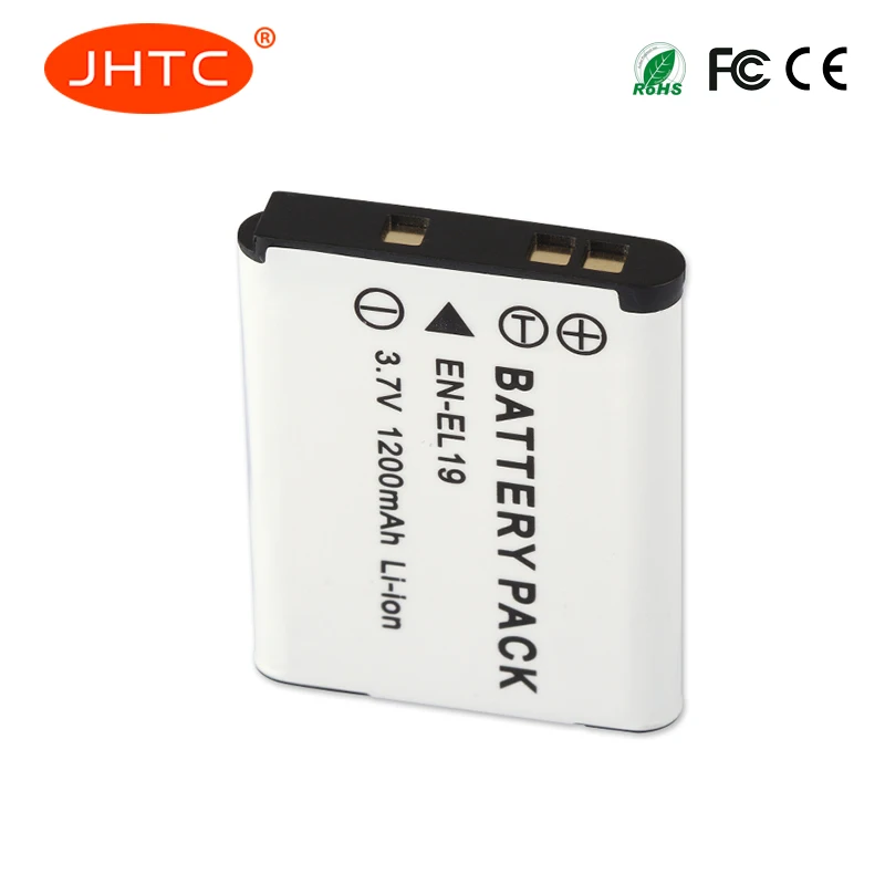 RU EL19 EN Батарея для Nikon Coolpix S100 S2500 S2600 S3100 S3200 S3300 S4100 S4200 S4300 S6600 S6900 L10 1200 мАч EL19|Цифровые
