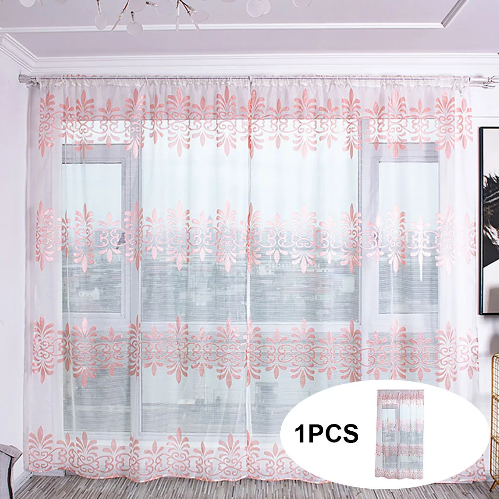 window curtain living room Sheer Curtain Tulle Window Treatment Voile Drape Valance Fabric Screening Drapes | Дом и сад