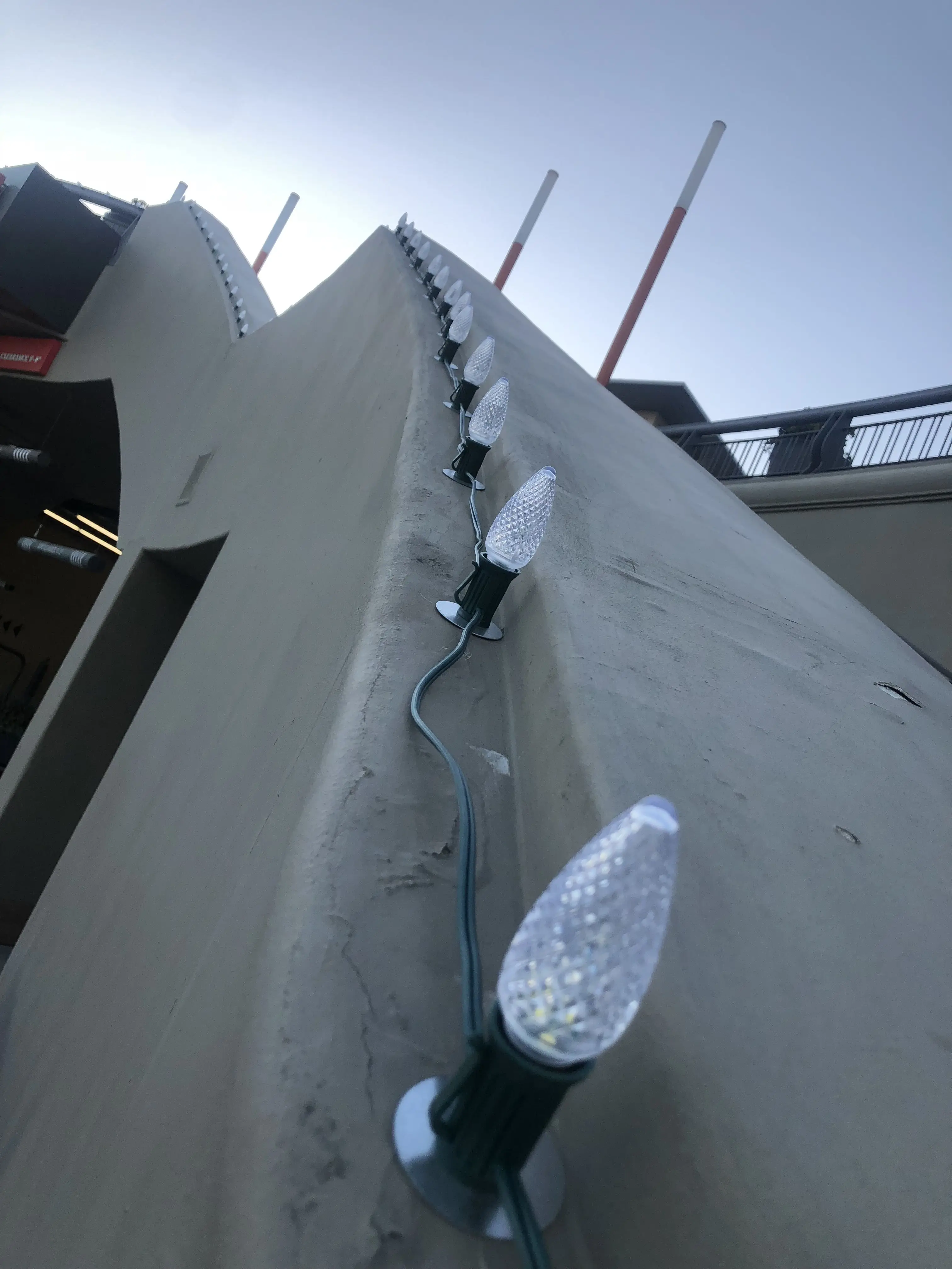 UL в коробке 25 C7 светодиодный Сменные лампы, 2 SMD СВЕТОДИОДНЫЙ s в каждой рождественской лампе для наружных гирлянд, солнечный теплый белый