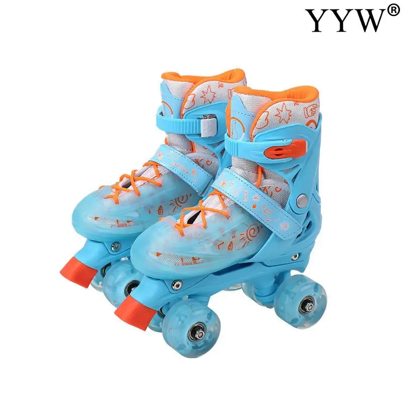 

Children Roller Skates Outdoor Beginner Sliding Quad Sneakers 4 Wheels 2 Row Line Gym Sports Skating Shoes 2021 Girls Women Kids