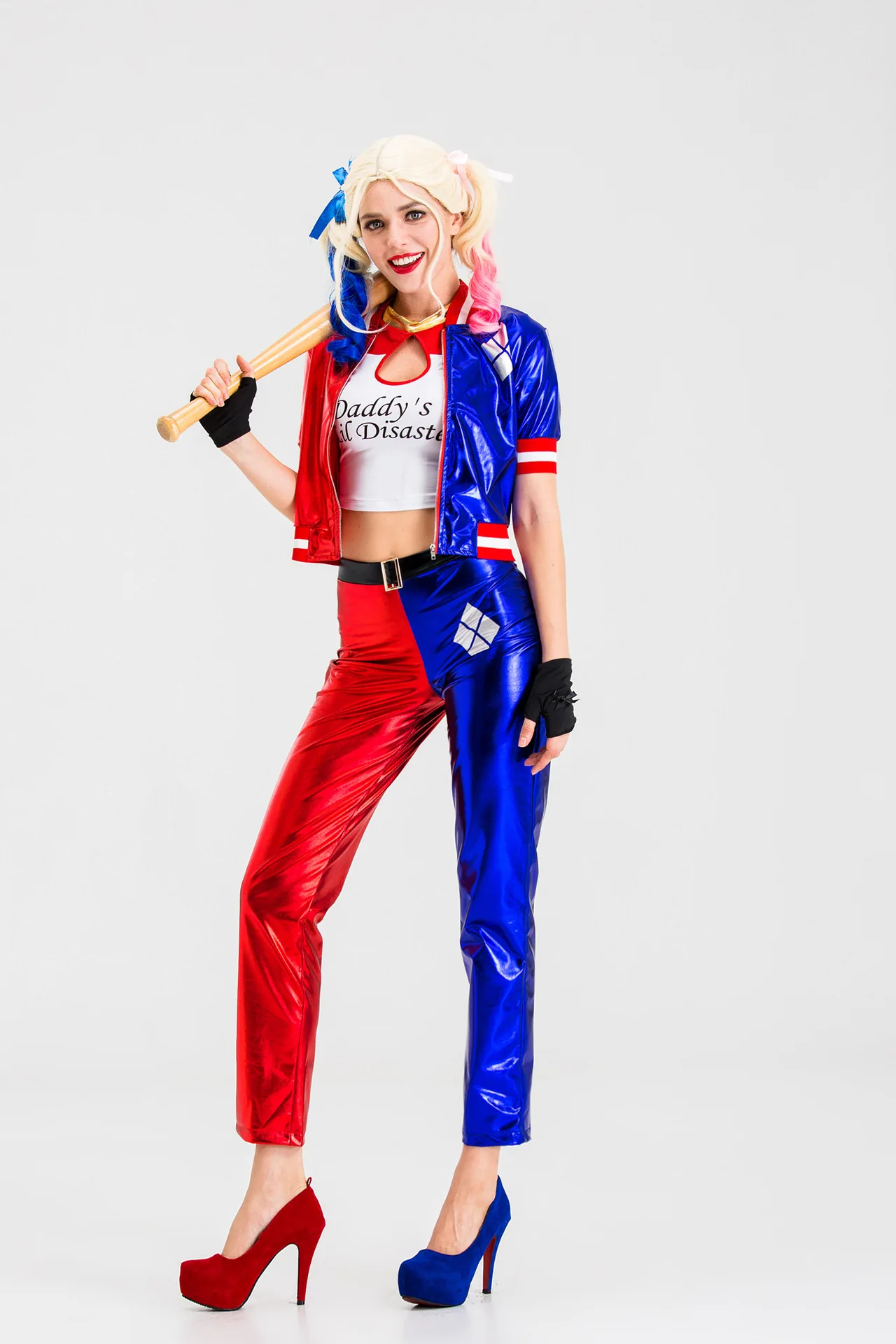 Новый Хэллоуин Косплей Аниме отряд самоубийц Халли Квин клоунский набор как в