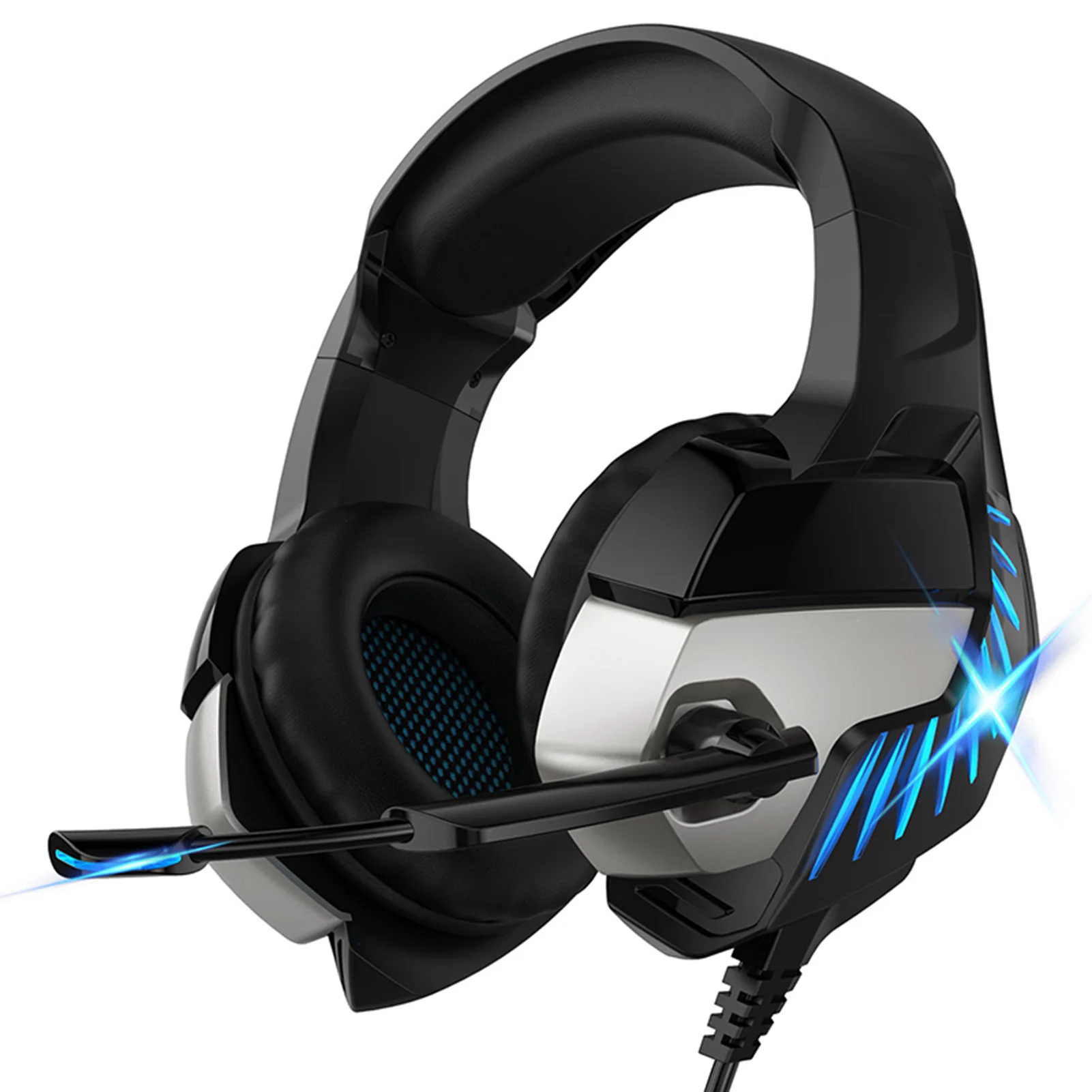 

K5 PRO Gaming Headset Wired Stereo Game Headphones casque with Microphone LED Lights For PS4 PC Laptop Tablet Xbox One