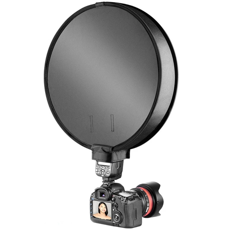 

30cm/40cm Universal Mini Round Softbox Portable Flash Diffuser Soft Box for DSLR Cameras Photo Speedlite Shooting Tent