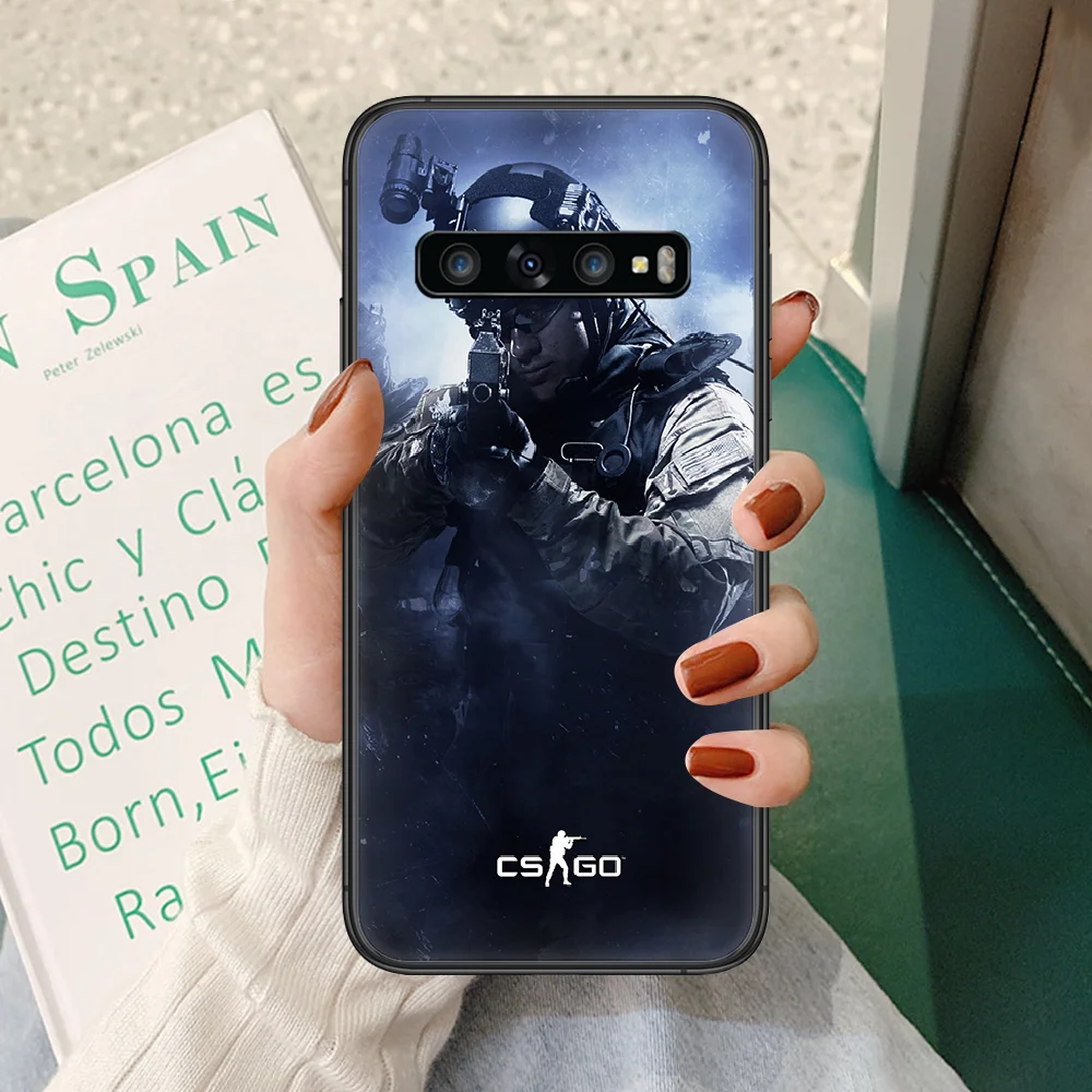 

CS GO NAVI logo Phone case For Samsung Galaxy S 10 20 3 4 5 6 7 8 9 Plus E Lite Uitra black waterproof silicone cover painting