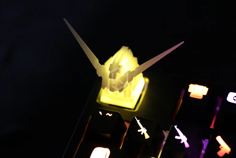 Gundam Аватар форма механическая клавиатура Keycap для Cherry MX Переключатель 3D печать индивидуальный светильник для ключей DIY Индивидуальные
