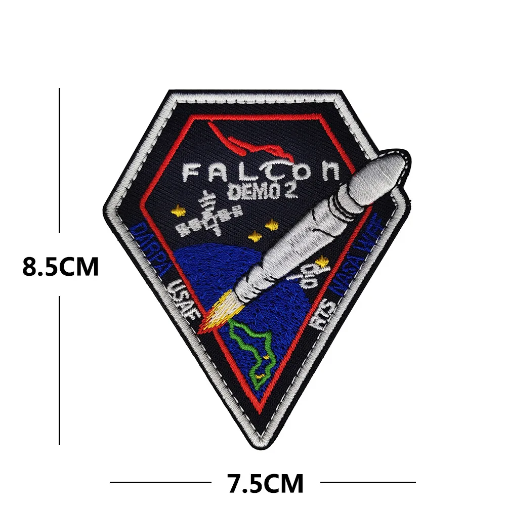 New Space X Falcon 9 Patches AUTHENTIC SPACEX Mission DRAGON FALCON ISS вышитая нашивка | Дом и сад