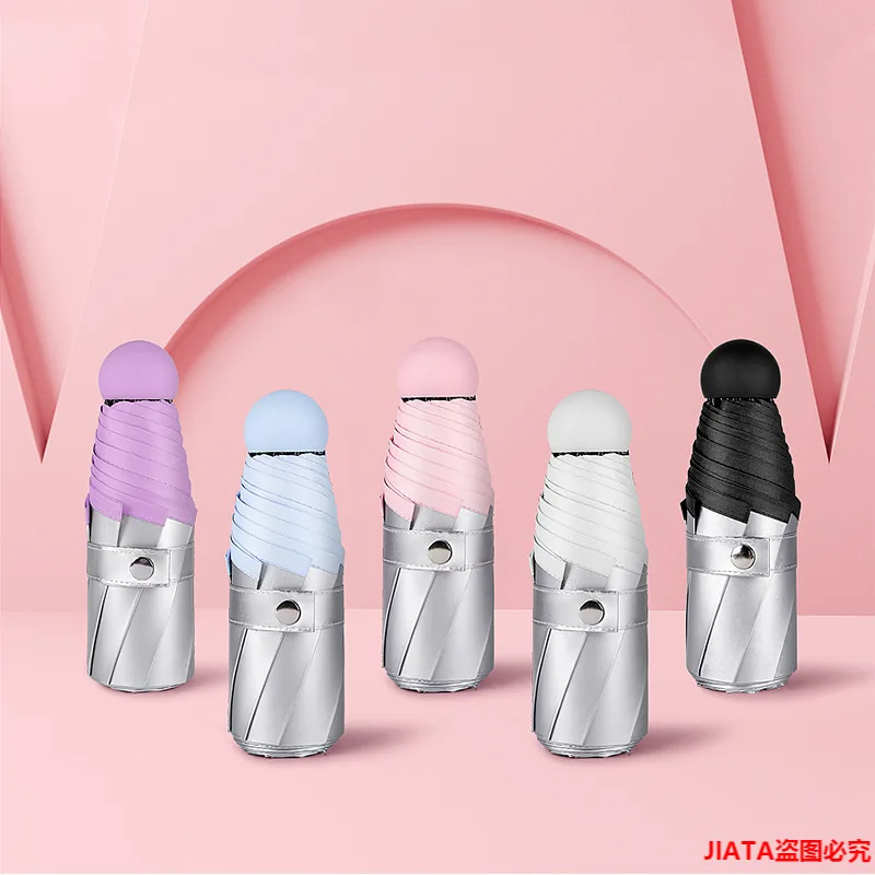 

Зонт от солнца из титана и серебра, ультралегкий складной, с 8 косточками