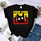 Уличная мода Pew Pew Madafakas футболки женская модная футболка одежда футболка летние брендовые топы хип-хоп женская футболка с круглым вырезом