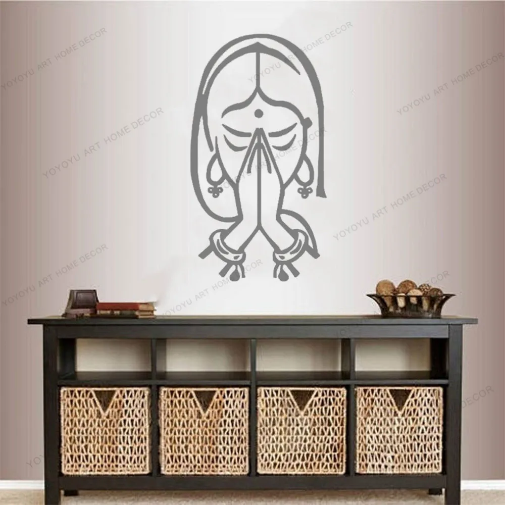 

Wall Decor Vinyl Sticker Namaste Yog Indian Decor Pasha Oriental Decor Vinyl Art Stickers Decorative Home Murals CX659