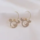 Корейские серьги, модные ювелирные изделия, милые серьги с искусственным кристаллом, женские серьги Ohrringe Oorbellen, подарки для женщин, оптовая продажа