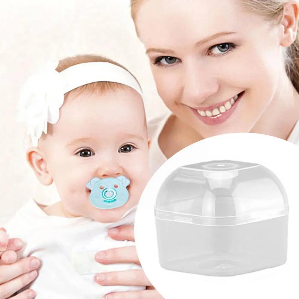 

Baby Wide Mouth Pacifier Pp Storage Box Soother Holder Box Storage Travel Dummy Cover Pacifier Infant Model 3 N6e0