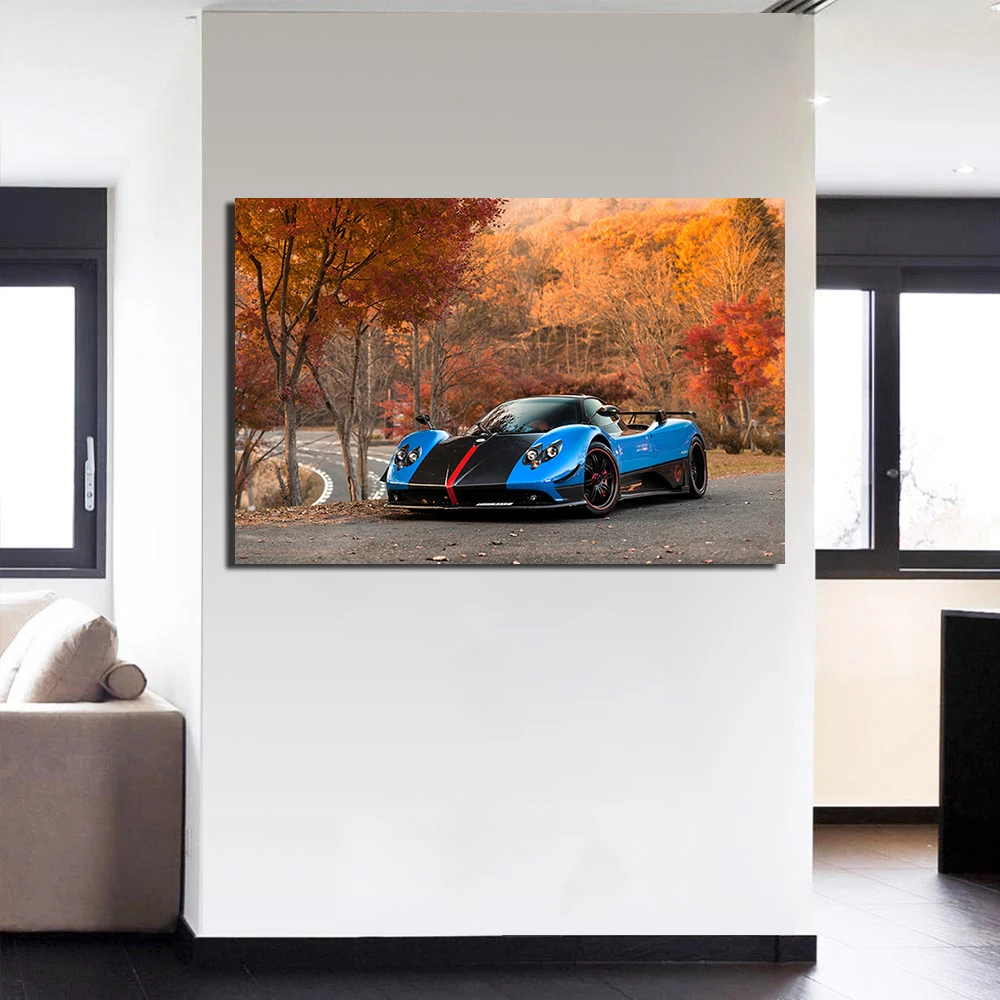 Pagani Zonda Cinque Roadster постер холст картина украшение настенная художественная для