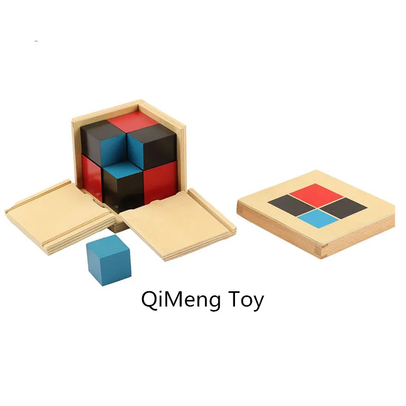 Новая деревянная игрушка для малышей Монтессори алгебраический кубик