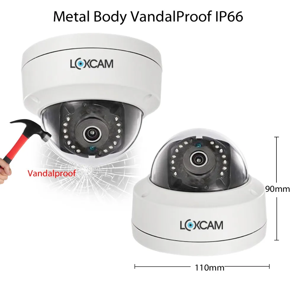 LOXCAM H.265+ 16ch nvr система 16CH 5MP POE NVR комплект 48 В 3MP вход/Открытый Антивандальный безопасности ip-камера Onvif видеонаблюдение 4K