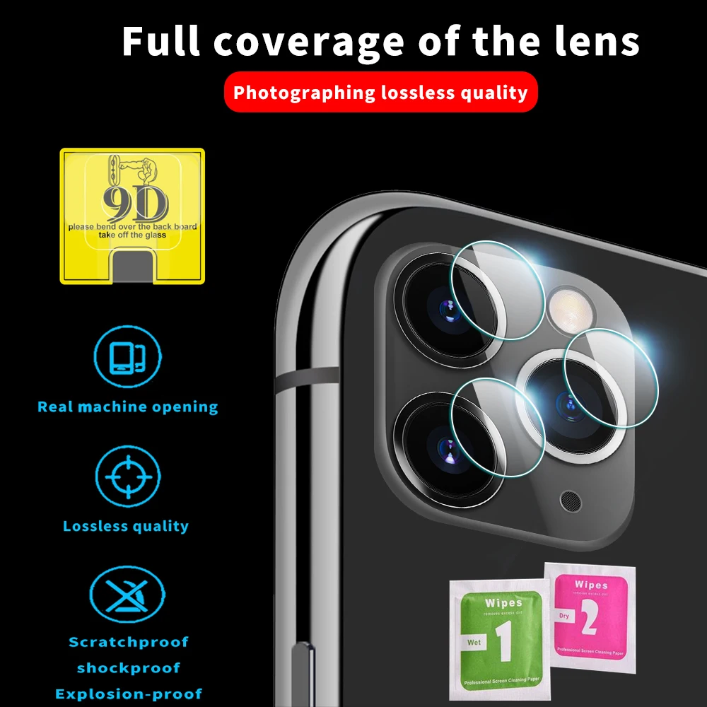 Back Camera Lens Tempered Glass Protector For iPhone 11 Pro Max 2019 Protective Film 9D | Мобильные телефоны и аксессуары