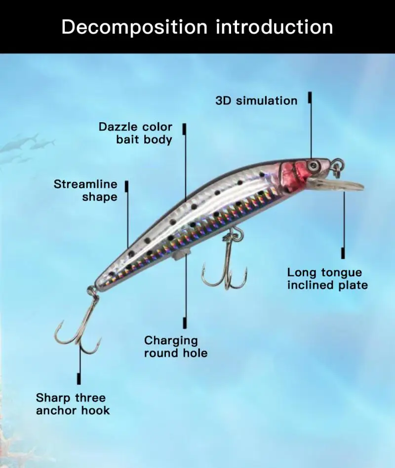 Электрические живые приманки с пропеллером плавающая Роботизированная