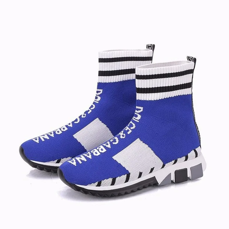 Кроссовки носки женские дышащие эластичные летающие тканые повседневная обувь