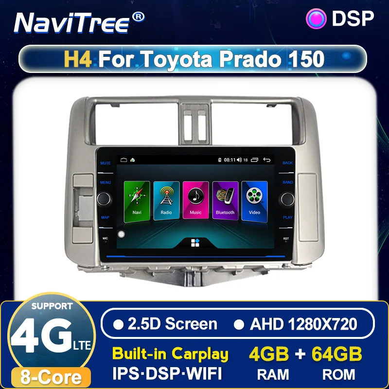 IPS Android система автомобильный мультимедийный плеер авторадио для Toyota Land Cruiser Prado 150