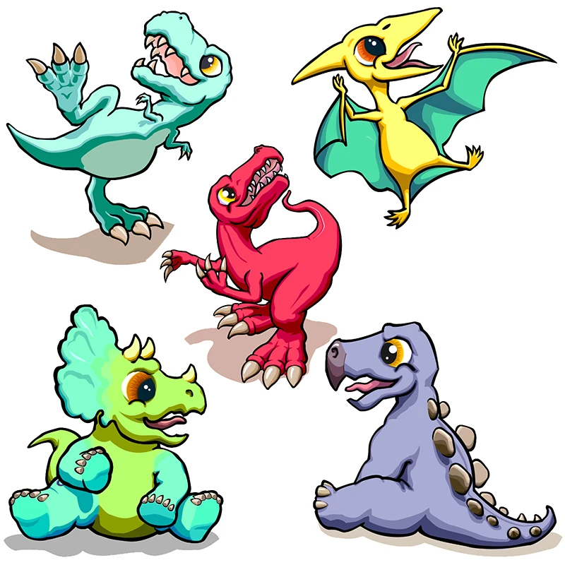

Three Ratels C574 Lovely little dinosaur kid's bedroom wall sticker children's gift Decal