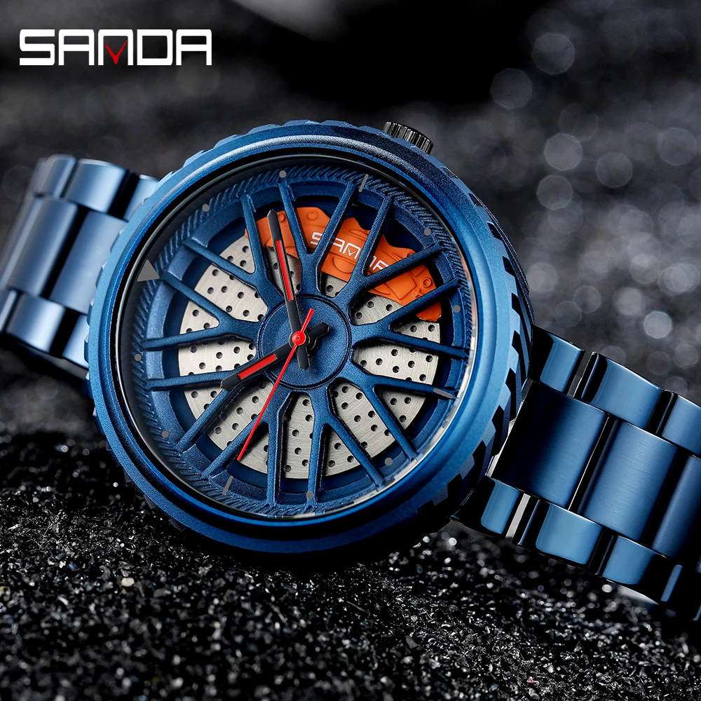 Часы наручные SANDA мужские водонепроницаемые брендовые Роскошные спортивные в