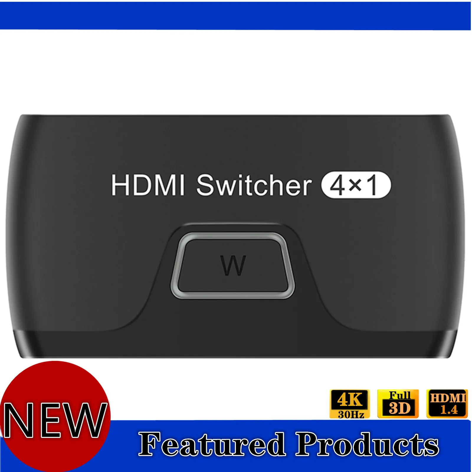 Коммутатор HDMI 4K @ 3840x216 1,4 Гц, 4-портовый Коммутатор HDMI 4 в 1 выход HDMI коммутатор 4K HDMI1.4 3D Dolby DST для PS4 Xbox