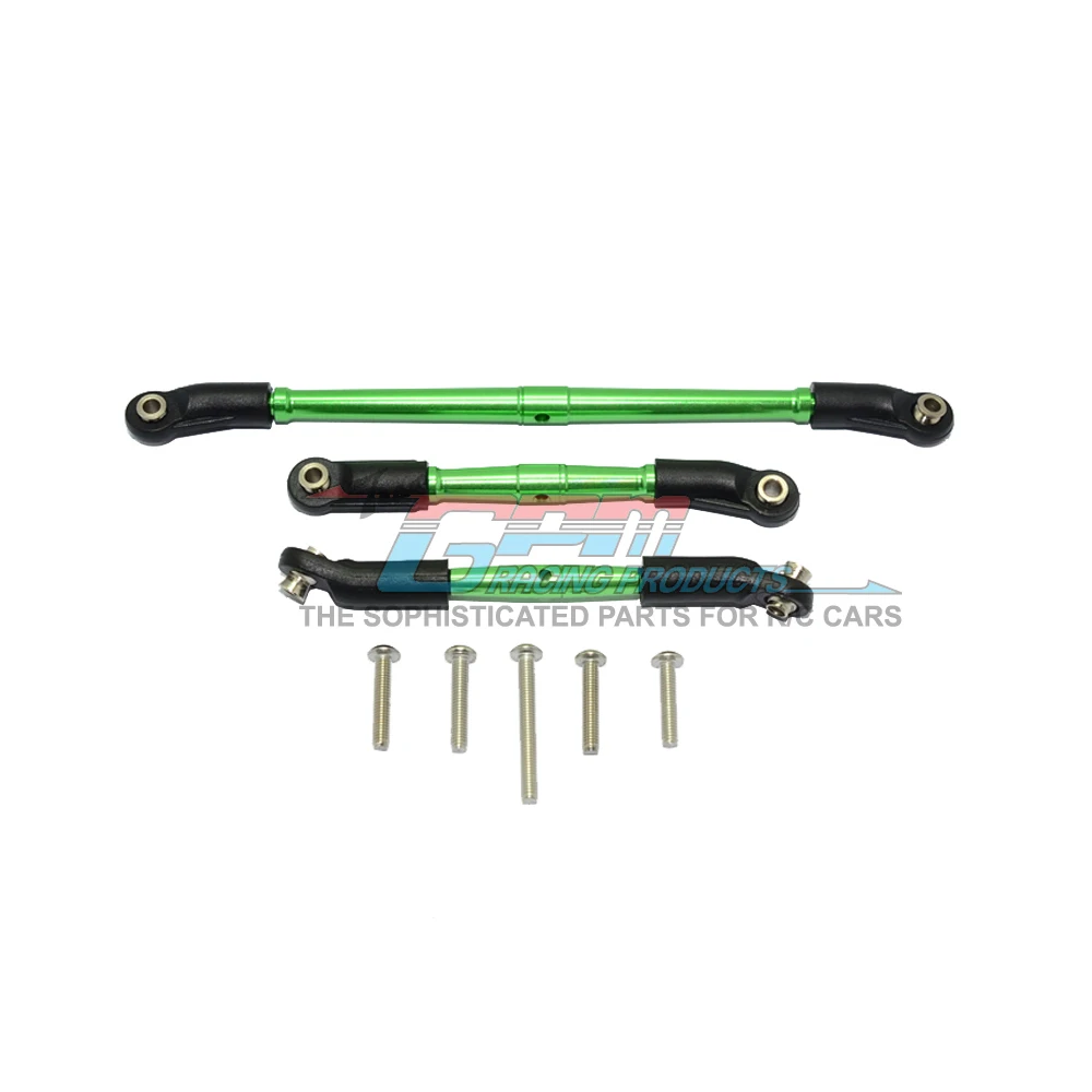 Barra de amarre de direcci&oacute;n delantera y trasera para coche, accesorio de aleaci&oacute;n de aluminio y Metal GPM, con soporte para 1/10 TRAXXAS TRX4 Defender TRX6 G63-3