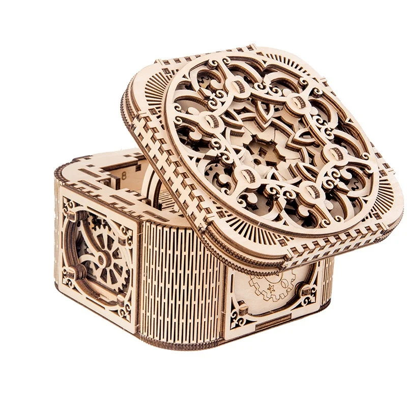 Деревянные головоломки модели строительные блоки-DIY собранные