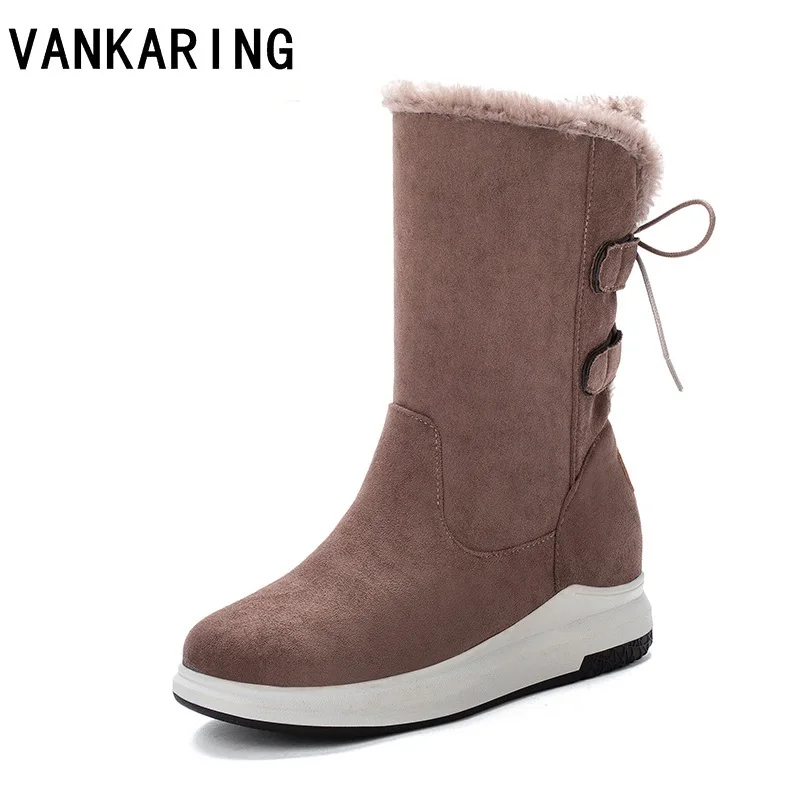 Ботильоны для женщин на массивной танкетке с ремешком щиколотке и круглым носком