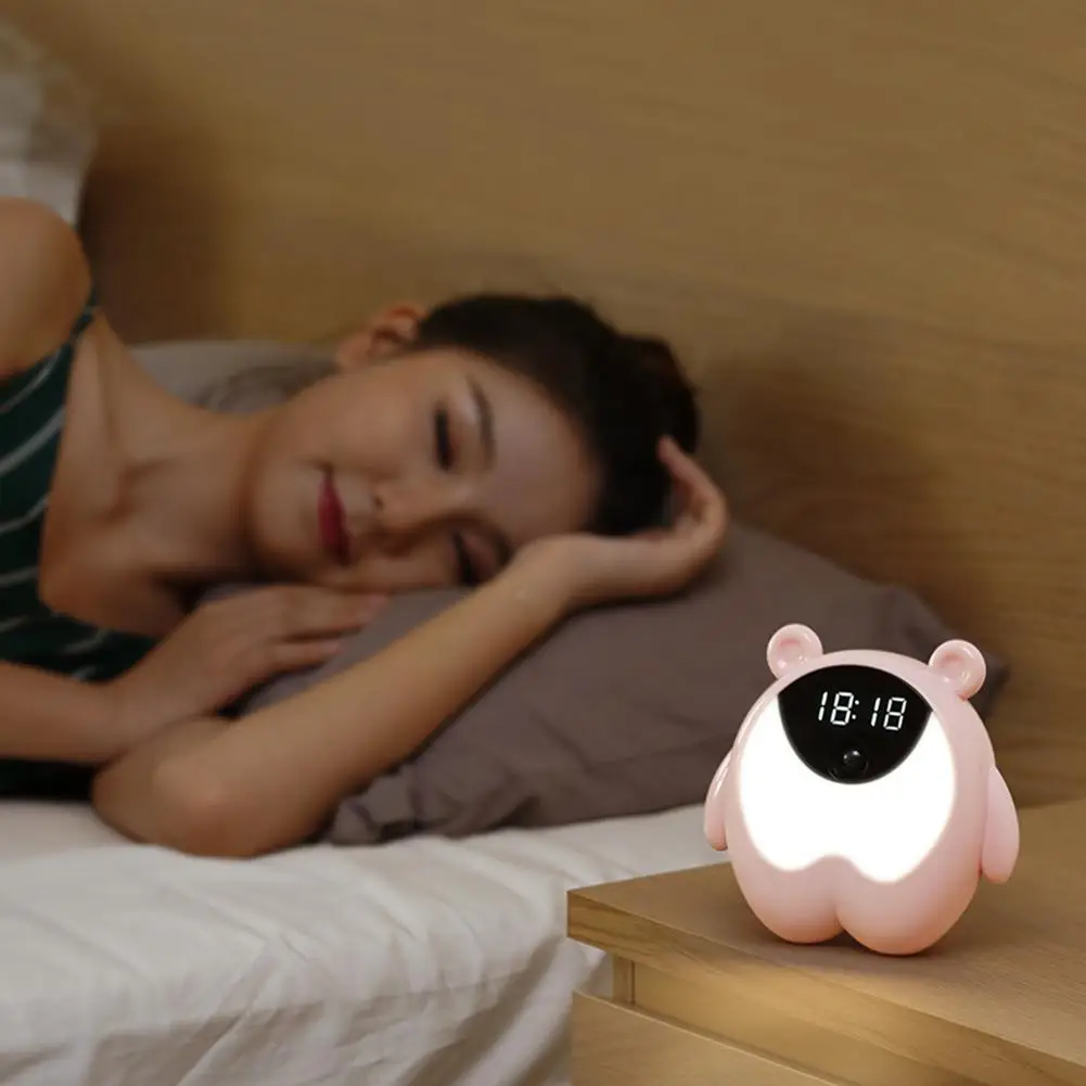 Светильник для пробуждения часы светильник с музыкой USB зарядка помощник сна