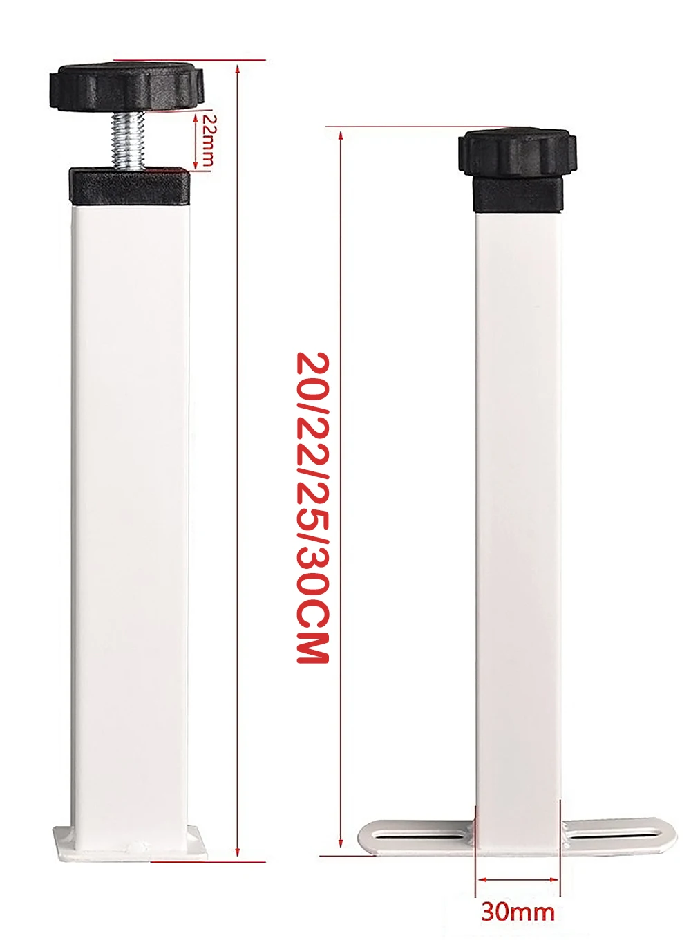 4 шт регулируемая кровать квадратная рамка из труб кронштейн ступни ноги для