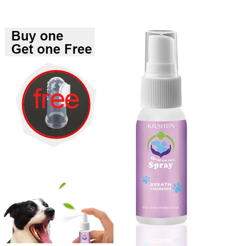 

10ML Pet Oral Cleaner Dog Toothbrush Toothpaste Spray Cleaning Mouth Freshener Teeth Clean Breath Bad Naturally Plaque Tartar