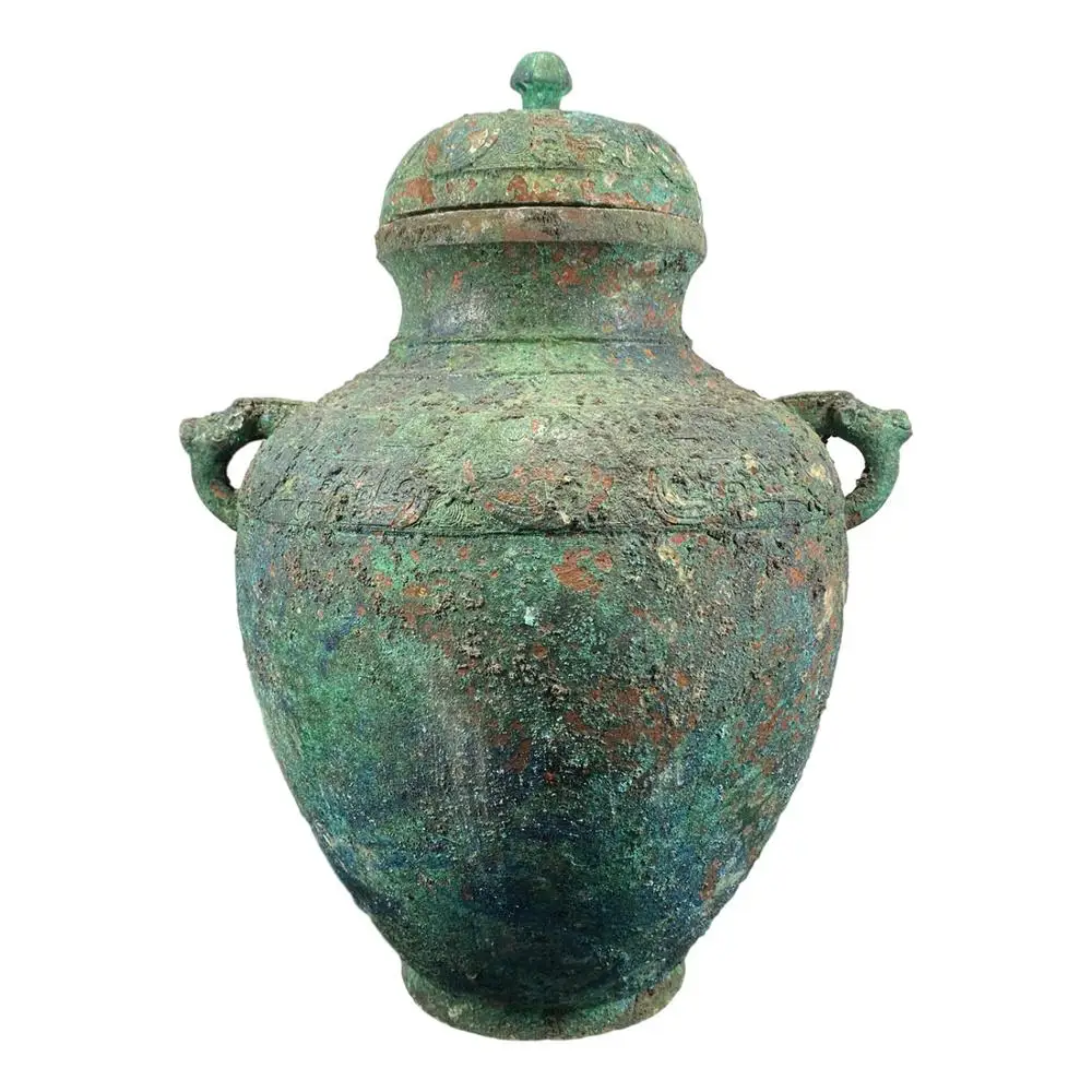 

LaoJunLu, бронзовая круглая банка, имитация античной бронзы, коллекция шедевров, ювелирные изделия в традиционном китайском стиле