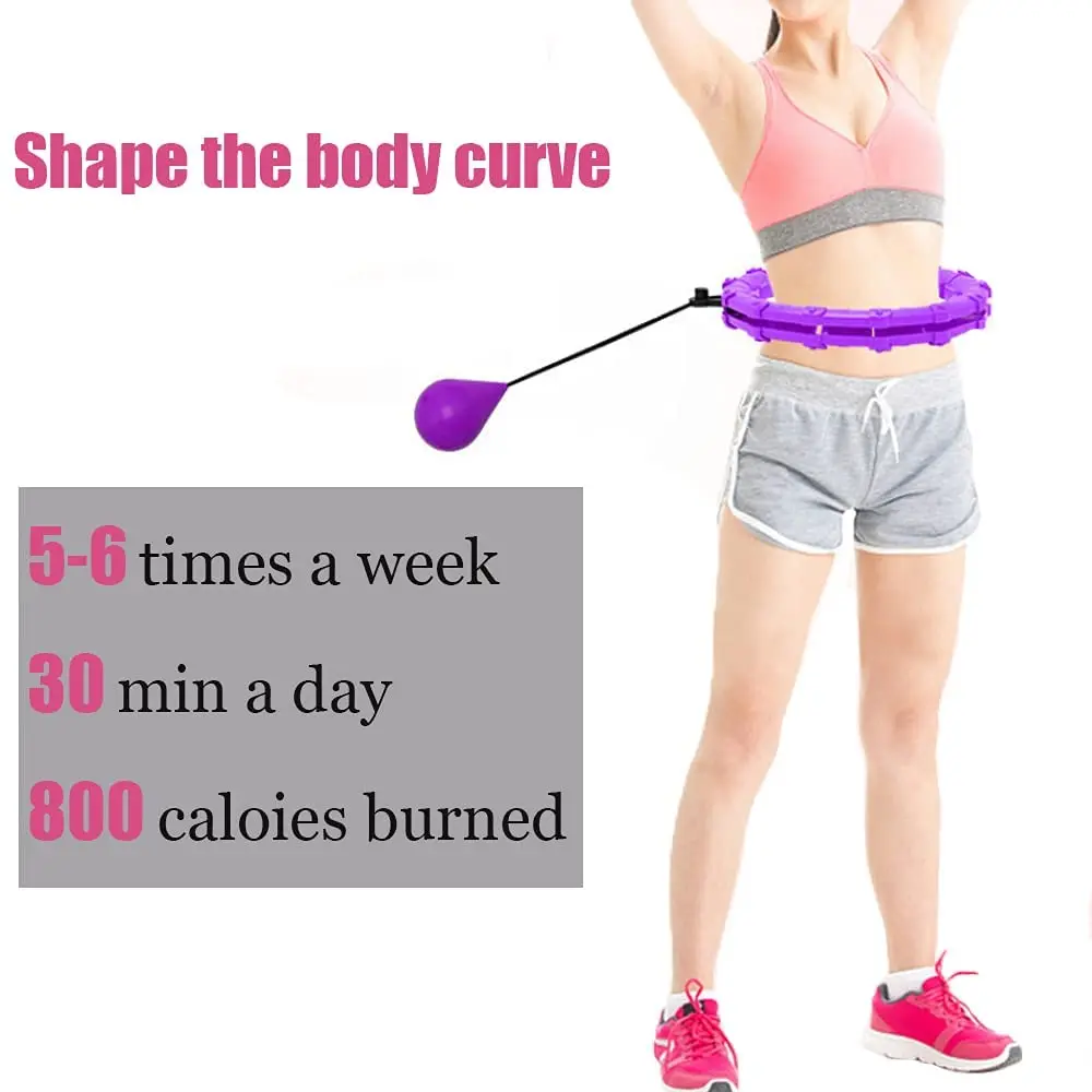 

24 Section Adjustable Massage Fitness Hoop Sport Hoops Abdominal Thin Waist Exercise Equipment Training Weight Loss