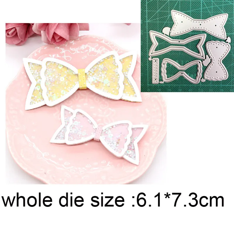 

2021 metal cutting dies cut die mold layering bow frame decoration Scrapbook paper craft knife mould blade punch stencils dies