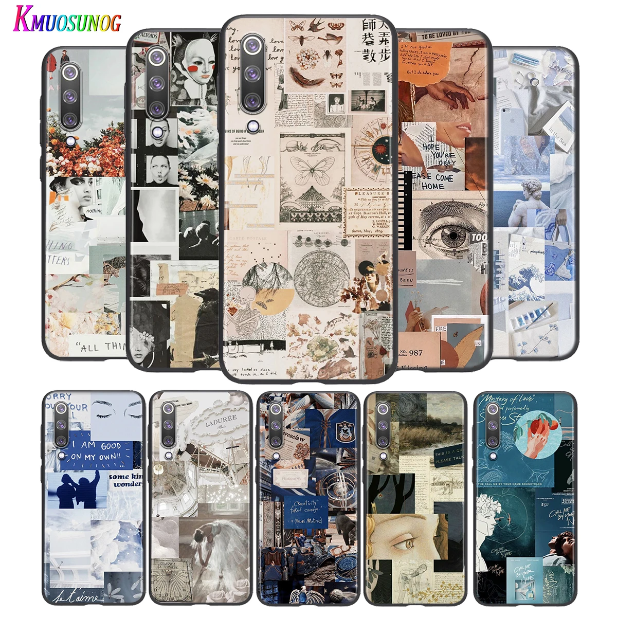 

Retro Art Aesthetics For Xiaomi Mi 8 9 10 11 10i 11i 10 10Pro 11Pro CC9 A3 9T 10T Lite Pro Se Ultra 5G Black Soft Phone Case