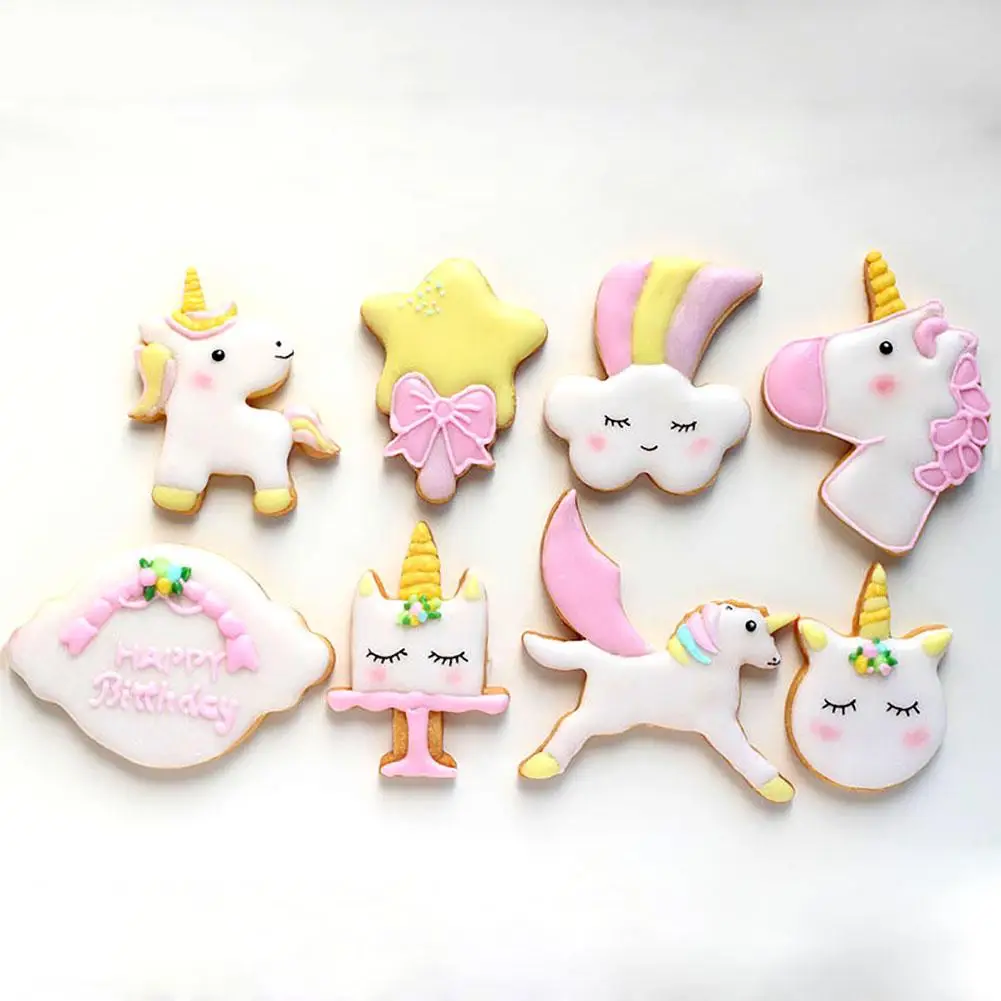 8 шт./компл. форма для печенья несколько стилей инновационный Единорог модель