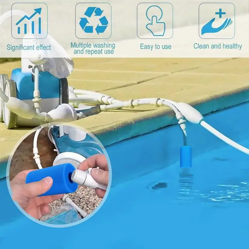 

2Pcs Swimming Pool Filter Sponge Reusable Foam Filter Sponge Cleaner for Pool Washable Biofoam Cleaner Filter Foam Sponges Tools