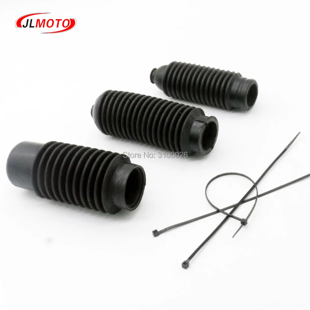 Gear Rack and Pinion Bellows Kit Rubber Gear Boot Cover Fit For Steering Gear Rack and Pinion UTV ATV Buggy Go Kart Golf Bike