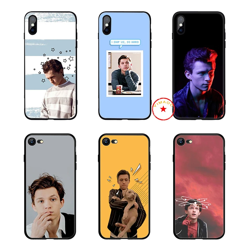 Том Холланд Человек-паук Мягкий силиконовый чехол для телефона iPhone 11 Pro Xs Max X или 10