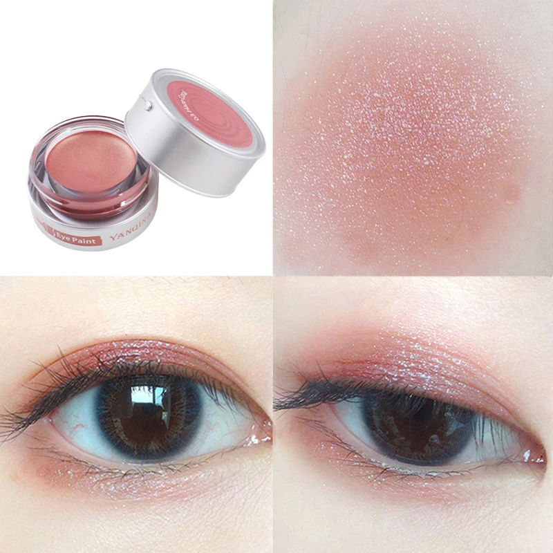 Тени для макияжа глаз мерцающие стойкие осветляющие тени век Крем Макияж