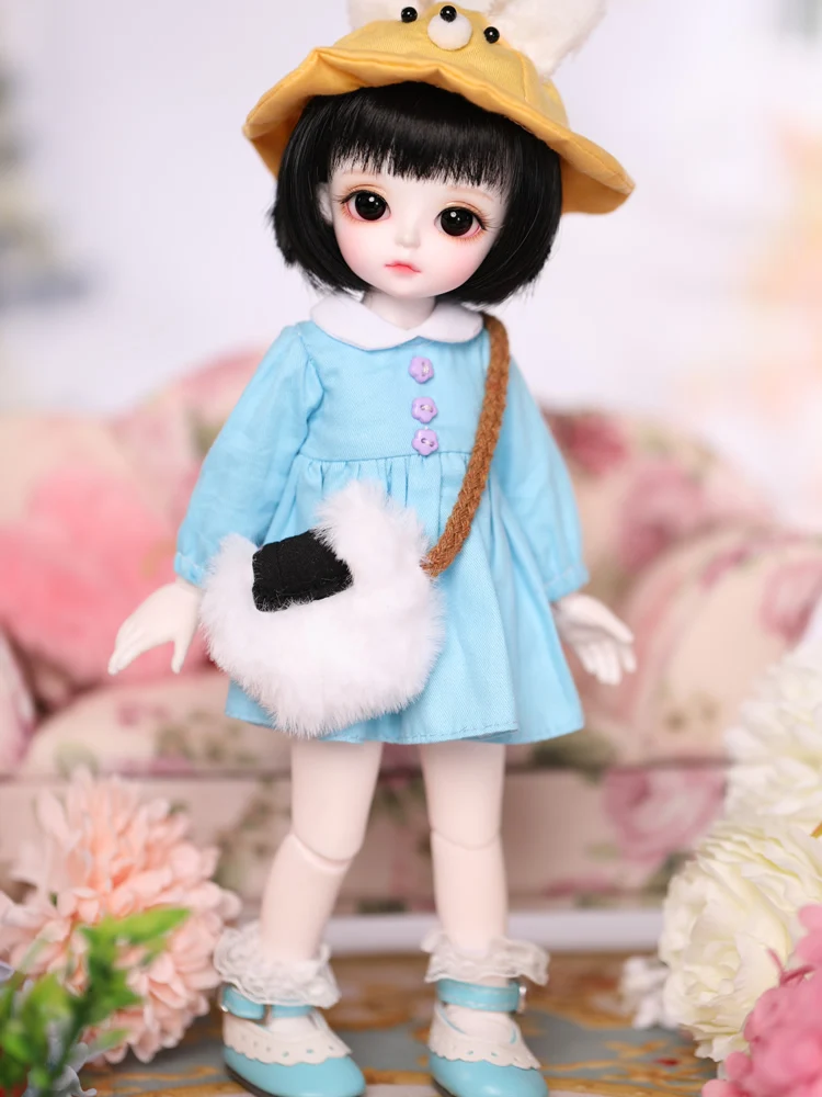 Шарнирная кукла 1/3 1/4 1/6 BJD/SD модное синее платье одежда для маленьких девочек