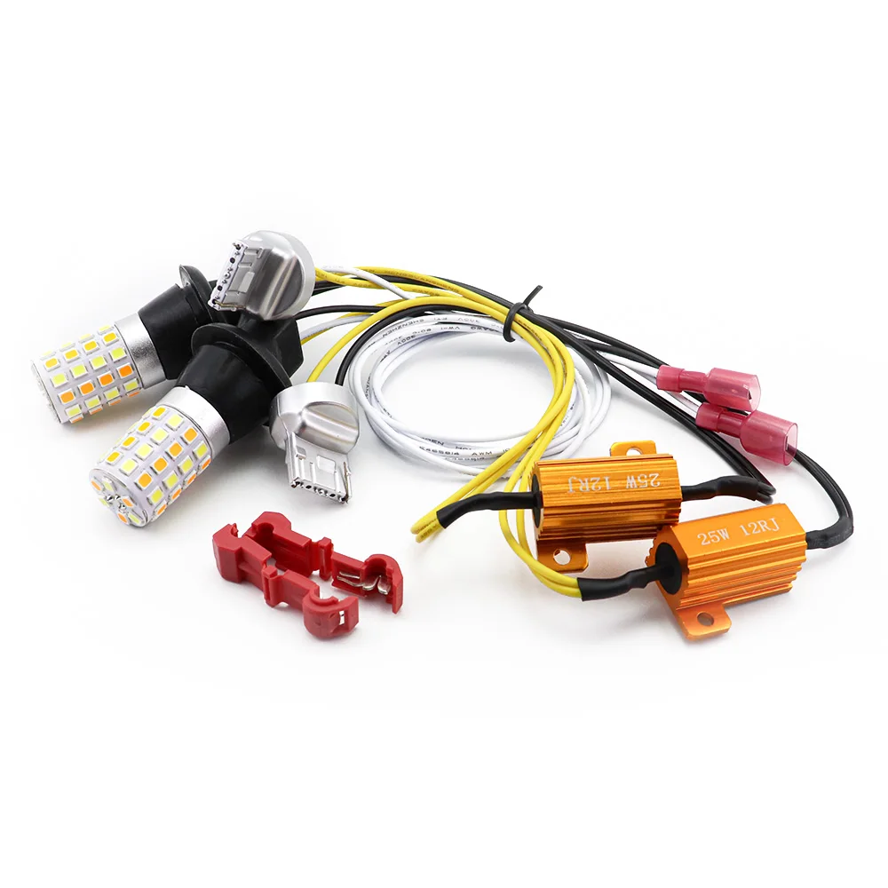 Drl Поворотный Светильник py21w p21w canbus 1156 ba15s p21w светодиодный автомобильный светильник двухцветный drl переключатель 1056 BAU15S лампа ходовой светильник